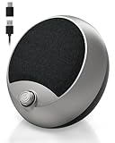 JIMYIU PC-Lautsprecher, Bluetooth & USB Computer-Lautsprecher, kristallklarer Klang, satte Bässe, direkte Steuerung, Monitorlautsprecher für PC, Mac, Laptop Grau