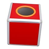 ROMISBABA Transparente Raffle Box Aluminiumlegierung Lotteriekasten mit Schlitz Robuster Raffle Tickethalter für Spiele Spenden Wahl und Partyveranstaltungen