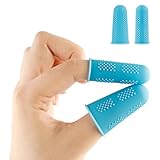 TOVINANNA 15 Stück Lebensmittelechte Silikagel Fingerschutz Hüllen Hitzebeständige Rutschfeste Fingerlinge für Industrielle Nutzung und Erste Hilfe