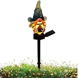 GNOME Solar, Gartendekoration GNOME | Dekofigur für den Außenbereich zünden die Gartenzwergstatue an | GNOME Lampe für Außenstatuen, Feengartenzubehör zur Dekoration