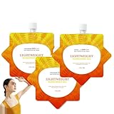 Ultraweiße, luftig-leichte Sonnencreme LSF 50 PA++++, 50 ml Reisegröße, feuchtigkeitsspendender UVA/UVB-Schutz für die tägliche Anwendung, nicht fettend, kein Weißstich, wasserfest (3pcs)