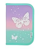 Scooli - Butterfly Wishes Gefülltes Schüleretui - Komplettes Etui mit hochwertigen Stiften und mehr - All-in-One Schuletui - Praktisch für die Schule - Für Mädchen ab 6 Jahren