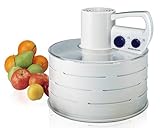 ROMMELSBACHER Dörrautomat DA 750-4 Dörretagen aus Kunststoff für Pilze, Obst, Gemüse, Kräuter & mehr, Leistungswahl in 3 Stufen, 12 Stunden Zeitschaltuhr, Überhitzungsschutz, 700 Watt, weiß