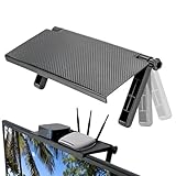 Genérico TV-Regal, Computermonitorhalterung, Halterung ohne Bohren, platzsparend, für DVD-Player, Router, Soundbar, Lautsprecher, Wohnzimmer