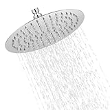 10 Zoll Duschkopf Regendusche, Regendusche, Duschkopf Edelstahl 304, Polierter Spiegeleffekt, Verstellbarer Duschkopf, Kann an der Wand Oder Decke Montiert Werden