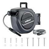 XPOtool Schlauchtrommel, Wand Schlauchbox mit Aufroll-Automatik und 15m Wasserschlauch, Gartenbewässerung