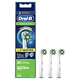 Oral-B Crossaction Ersatzköpfe mit CleanMaximiser-Technologie, Grünen, 4 Stück (1er Pack)