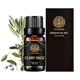 Aromatherapie Muskatellersalbei Ätherisches Öl, Therapeutic Grade Muskatellersalbei Ätherisches Öl für Diffuser, 10ml 100% Pure Muskatellersalbei Ätherisches Öl, Aromatherapie Muskatellersalbeiöl
