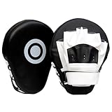 2-teilige Boxpratzen, Gebogene Schlagpratzen aus PU-Leder mit verstellbarem Riemen, leichtes, verschleißfestes Fokussierpad für Wrestling- oder Schlagübungen, Boxpratzen und -Pads, Schlagpratzen