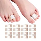 Thoquene 15 Stück Hammerzehen Korrektur, Zehenschiene für Zehenschutz (Hautfarbe)