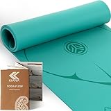 KIANA SPORTS® Yoga Matte aus Deutscher Entwicklung – Rutschfeste & gelenkschonende Yogamatte – 2 Komfort-Dicken (1,0 & 1,5 cm) – Weiche Sportmatte & Gymnastikmatte – Für Yoga, Pilates & Krafttraining