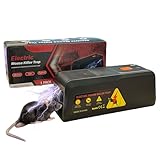 ADOGO Rattenfalle Elektrische Upgrade, 2800V Hochspannungs Elektrische Mausefalle, Elektronische Schlagfalle Für Ausgewachsene Ratten, Wiederverwendbare Umweltfreundliche Mausefalle Für Den Haushalt