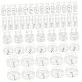 Holibanna 100 Stück Teiliges Transparenter Verstellbarer Feder Kordelstopper Verschleißfest Vielseitig für Schuhe Rucksäcke Kleidung Zelte und Sportbekleidung Langlebige Kordelverschlüsse