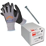 Hauswerk.shop Arbeitshandschuhe + TOX Justierschraube Distance 200 Stück 6 x 80 mm