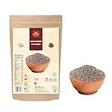 Chiasamen 200g – 100% Natürlich, Reich an Omega-3, Ballaststoffen & Eiweiß – Vegan, Glutenfrei, Rohes Superfood – Ideal für Smoothies, Backen, Porridge, Salate – Wiederverschließbarer Beutel