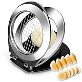 BIBURY Eierschneider aus Edelstahl, Eischneidewerkzeug, 2 in 1 Eierschneider Metall aus 304 Edelstahl, Professional Egg Slicer Schneider für Eier, Pilze, Erdbeeren, weiches Obst(spülmaschinenfest)