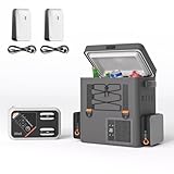 Litheli FrozenPack Kompressor Kühlbox mit Powerstation Flint 288, 12/24/240V Rucksackkühlschrank, 287Wh LiFePO4 Batterie Outdoor Generator für Camping, Reisen, Inklusive 2 Akkus(3 Paket)