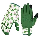 Ainiv Gartenhandschuhe Dornenfest Rosenhandschuhe, Damen Gartenhandschuhe mit Touchscreen, Frauen Gartenhandschuhe für Hof, Reinigung, Gartenarbeit, Landschaftsbau, Pflücken, Pflanzen-Grün