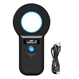 Haustier Mikrochip Scanner Bluetooth, USB RFID Haustier ID Lesegerät, Haustier Mikrochipscann 134.2khz/125khz, OLED Mikrochipscanner für Haustiere Tierscanner EMID, FDX-B(ISO 11784/11785) Gbformat
