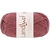 LANA GROSSA Landlust die Sockenwolle 50g | Klassisches Sockengarn in edlen Melangefarben aus 80% Schurwolle (Merino) & 20% Polyamid | 50g waschmaschinenfeste Wolle zum Stricken & Häkeln | 210m Garn