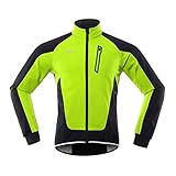 Lixada Herren Fahrradjacke, Wasserdicht Winddicht Thermal Fleece Fahrradtrikot MTB Fahrradfahren Laufen Herbst Winter Jackenmantel für Radfahren Laufen Bergsteigen