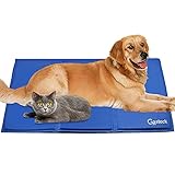 GoStock Kühlmatte für Hunde, Kühlmatte für Haustiere Ungiftiges Gel-Selbstkühlende Matte für Hunde und Katzen, Pet Cooling Mat Hund Cooler Pad für Kisten, Zwinger und Betten (90 * 60cm)