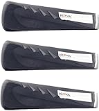 KOVA® 3x Massiver Drehspaltkeil 2,3kg - scharfer Spaltkeil für leichtes & sicheres Holz spalten, Fällkeil, Drehkeil für Axt Spaltaxt Spalthammer Holzspalter Spaltwerkzeug Spaltgranate Spalter, Schwarz