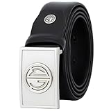 LINDENMANN Echtleder Koppelgürtel Herren schwarz, kürzbar, Farbe/Color:schwarz, Size US/EU:Bundweite 100 cm Gesamtlänge 115 cm W 39.4 XL