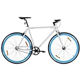 Fixed Gear Fahrrad 700C 59 cm - Schwarz und Blau