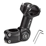 Fahrrad Vorbauten Riser,FahrradLenker Extender 0~60 Grad Einstellbar, MTB Mountain Fahrrad Vorbau Aluminium Legierung Caliber Riser, Schwarz (31.8 * 110mm)