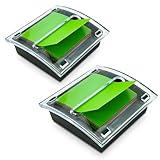 Pop-Up-Haftnotizspender, Acryl, kleine Haftnotizhalter für 7,6 x 7,6 cm Haftnotizen, Büro, Zuhause, Klassenzimmer, Schreibtischzubehör, 2 Stück
