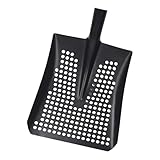 FytStycale Siebschaufelkopf Schlammschaufel Drainagespaten Kanalreiniger Ersatzkopf Robuster Stahlkopf mit Netzöffnungen für Die Reinigung von Abflüssen Und Stä