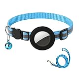 BHFYOB Katzenhalsband, reflektierend, mit Halterung und Glocke für kleine Katzen, Hunde, Welpen, Haustier-GPS-Tracker-Halsband