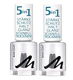 Manhattan Last und Shine Base Coat, Nr.001 Clear, 2er Pack (2 X 12 ml)