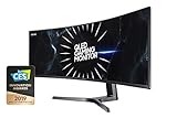 Samsung C49RG94SSU 124,20 cm (49 Zoll) Curved Gaming Monitor (5120 x 1440 Pixel, Dual WQHD 32:9 Format, 120Hz, 4ms) schwarz (Generalüberholt)