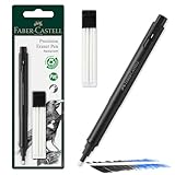 FABER-CASTELL 185610 - Radiergummi Stift Precision Eraser Pen, inklusive Nachfüllradierer, für Profis und Hobbykünstler