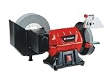 Einhell Nass-Trockenschleifer TC-WD 200/150 (max. 250 W, für Nass- und Trockenschliff, Metallkompaktbauweise, Funkenschutzglas, inkl. Grobschleif- und Nassschleifscheibe)