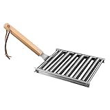 GREENADSCAPE robuster Ofenendhalter zeichenkohle kohlenanzùnder holzgrillkohle abdeckung für grill grilll Grillständer Hot-Dog-Grill Gartengrill Ofenkopfrahmen für den Außenbereich Edelstahl