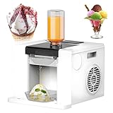 ZEEKYFOR Mini-Eismaschine, Schneeflocken-Eismaschine für Saftmilchschokolade, kommerzielle Slush-Eismaschine für Bars und Partys White