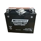 Batterie Motor Minarelli YTX20L-BS kompatibel mit Harley Davidson FXDBI DYNA Street BOB F/I - 1450 CC 2006 - 2006 vollständige Spezifikation für Motorrad Roller wartungsfrei