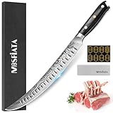 MOSFiATA Fleischmesser Extrem Scharf-10,7 Zoll Metzgermesser aus EN1.4116 Stahl, Filetiermesser Ideal für Fleisch und Fisch, inklusive Geschenkverpackung und Pflegetuch