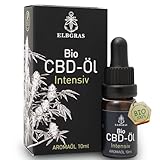 Bio CBD Öl 30% - Elbgras - Deutsches Bioprodukt - Hanföl Cannabis Tropfen mit 3000mg Cannabidiol Vollspektrum Extrakt - inklusive zusätzlichem Sprühkopf