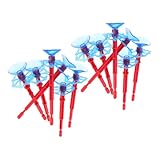 Supvox 12 Stück Teiliges Saugnapfpfeile aus Sicherem Kinderfreundliches Outdoor spielzubehör mit Spinnennetz Launcher Haftende Pfeile für Drinnen und Draußen Vielseitig für Garten und
