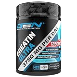 Creatine Ultra Caps - 420 Kapseln mit je 1250 mg reinem Creatin Monohydrat - Premium: Ultrafein + Mesh-Faktor von 200 - Hochdosiert - Laborgeprüft