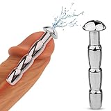 BDSMJOY Dilator Harnröhre Edelstahl Hohl Penis Plug 50mm,10 Größen,Katheter Harnröhre Mann,Penis Sexspielzeug für Männer Solo,Prostata Massage,Harnröhren Dilatatoren Männer Penisplug (Ø:8mm)