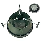 Patifirst Christbaumständer Für Weihnachtsbäume | Rutschfester Baumtripod Mit Wassertank - Runder Ständer Für Garten Zuhause Hinterhof Indoor Wohnzimmer Schlafzimmer Feierdekoration,Festliche