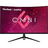 Viewsonic VX3218-PC-MHDJ 80 cm (32 Zoll) Curved Gaming -Monitor (Full-HD, Adaptive Sync, 1 ms, 165 Hz, HDMI, DP, geringer Input Lag, Lautsprecher, höhenverstellbar) Schwarz