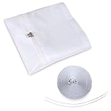 Edaygo Türabdichtung für mobile Klimageräte Klimaanlagen Wäschetrockner Ablufttrockner Hot Air Stop mit Reißverschluss für Balkontüren, 90 x 210 cm