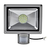 Greenmigo 30W SMD Fluter mit Bewegungsmelder LED Strahler Warmweiß Warmweiss Licht IP65 Wasserdicht LED Lampe Wandleuchter Flulicht Flutbeleuchtung LED Gartenlampe Außenstahler