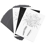 100 Blatt Transfer- und Kopierpapier, A4 Black Carbon pauspapier für holz, kohlepapier zum nachzeichnen, graphitpapier, durchschreibepapier, 21 x 29,7 cm